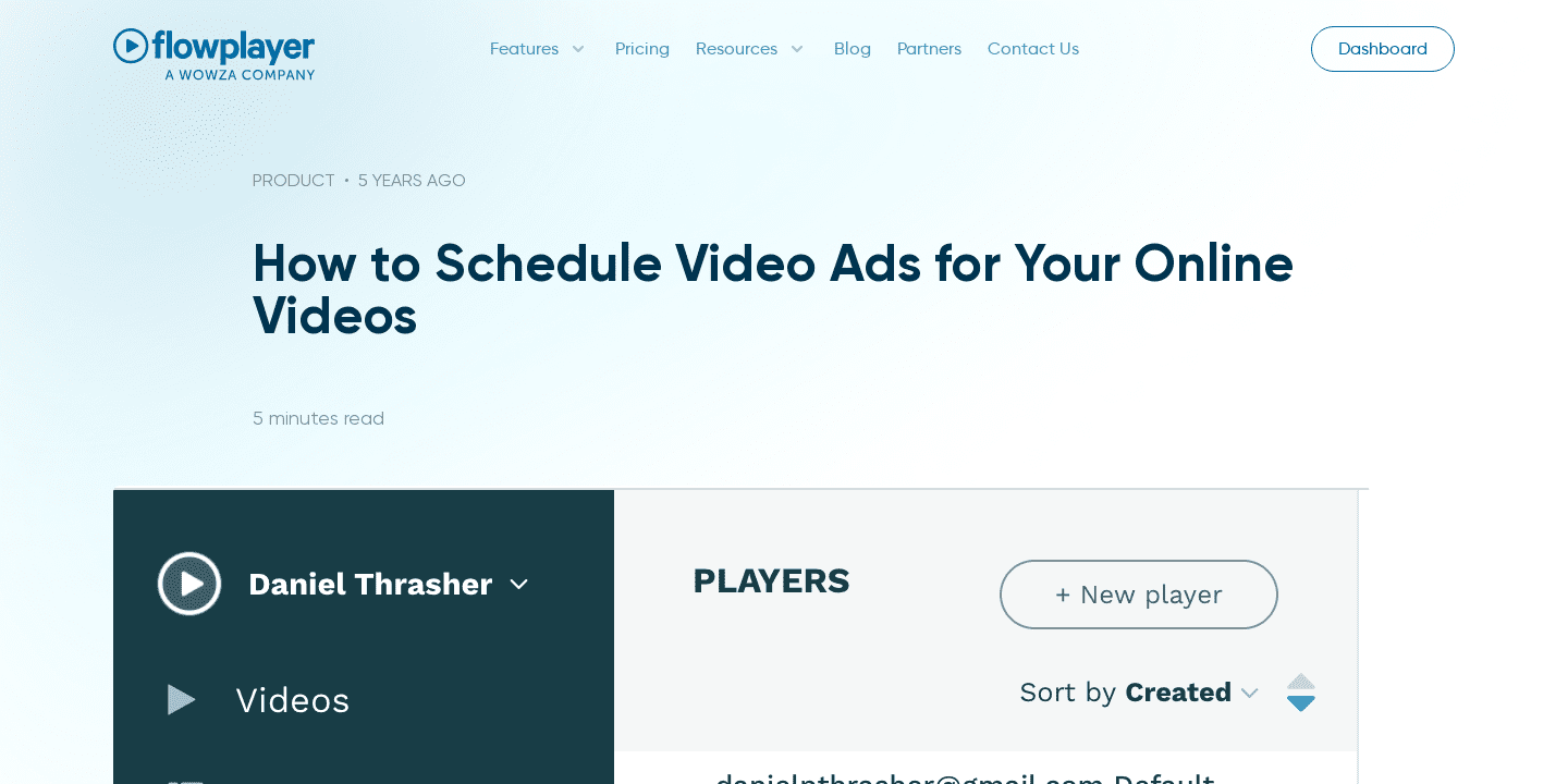 How to Schedule Video Ads for Your Online Videos | Flowplayer
