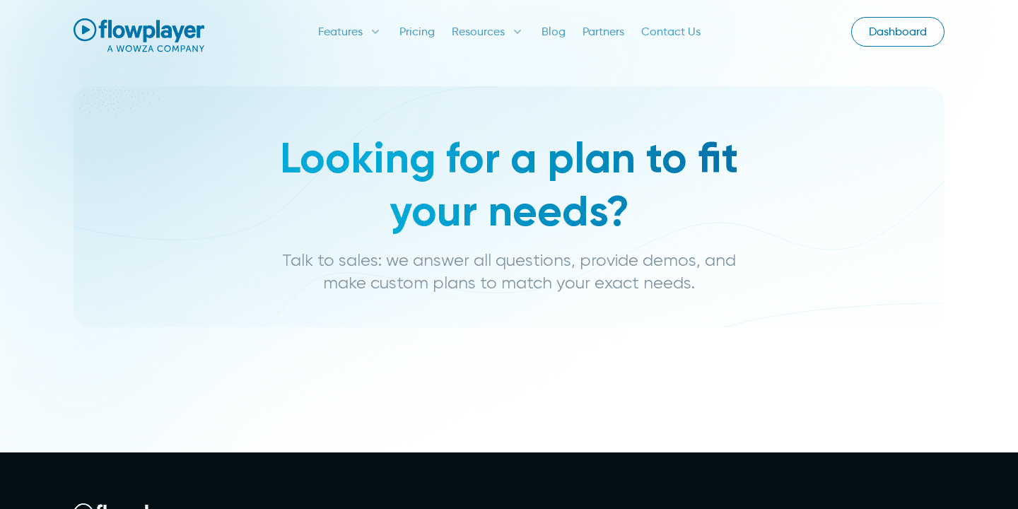 Contact Us | Flowplayer