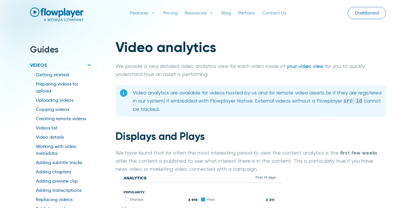 Video analytics | Flowplayer