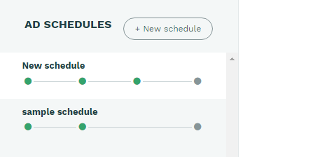 List of ad schedules